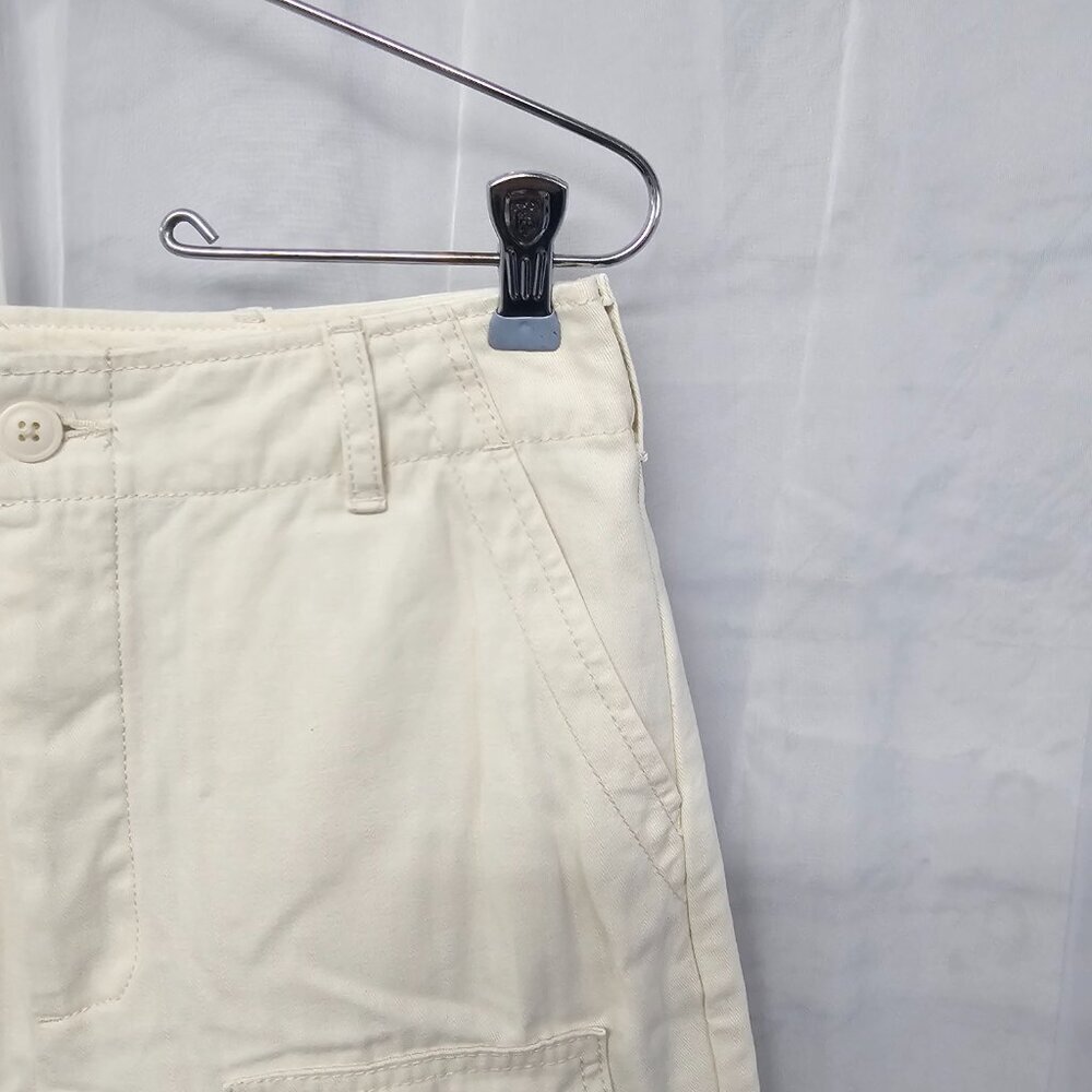 Universal Thread Cream Button Fly Cargo Pants Gor… - image 5